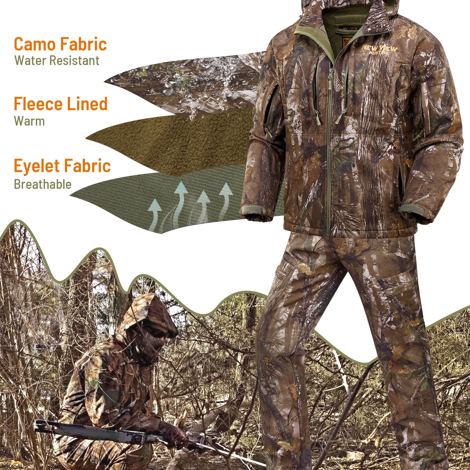 camo pattern helps to stay hidden