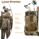 adjustable strap and padded wrist of bow backpack