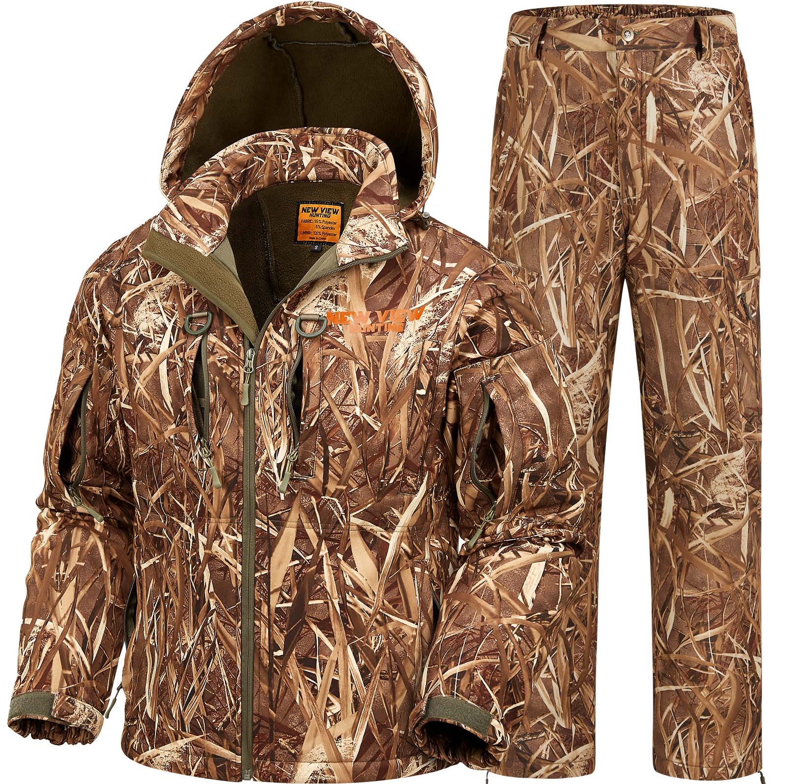 camo reeds hunting suit for waterfowl hunters