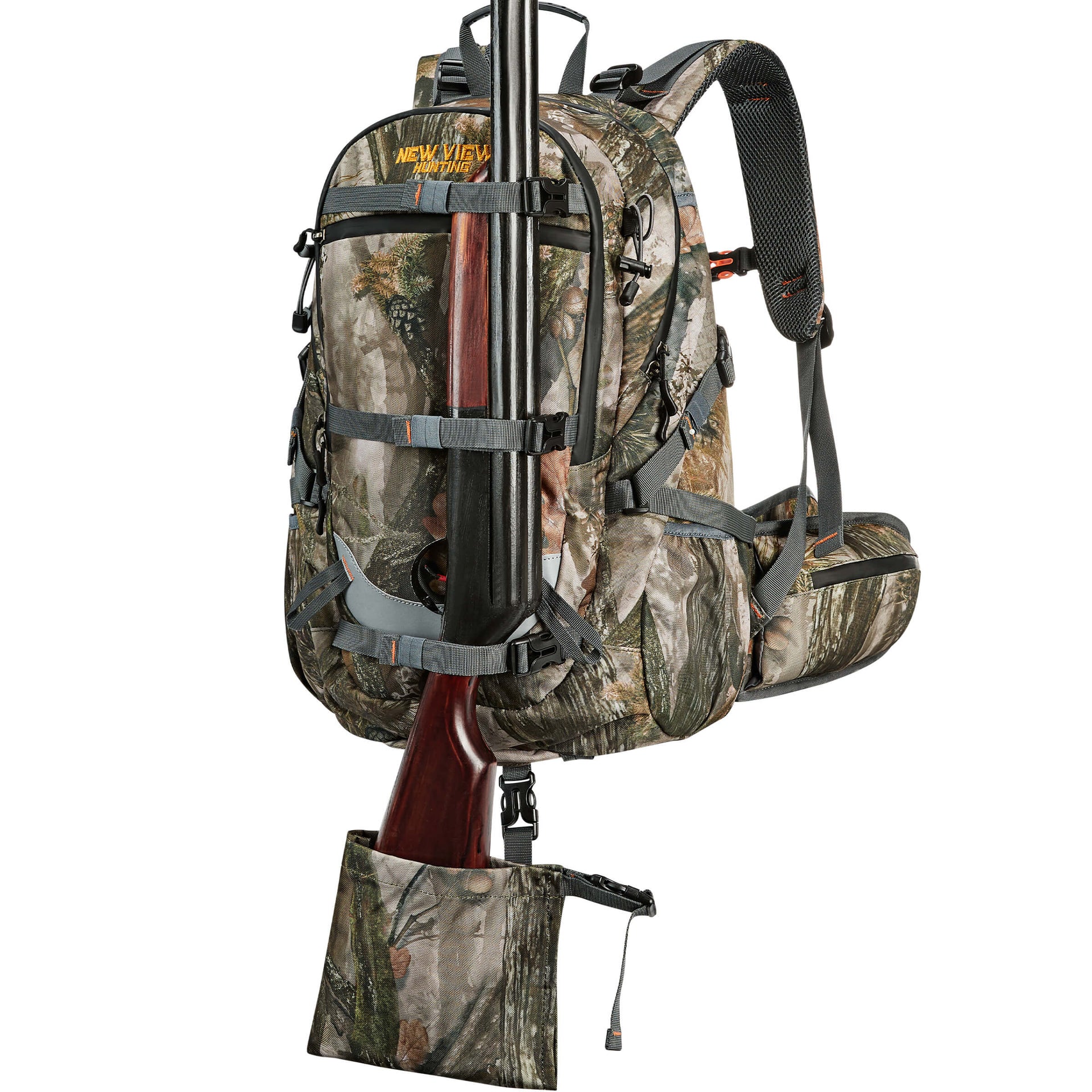 35L/2130cu Hunting Backpack for Men With Rifle Holder and Rain Cover