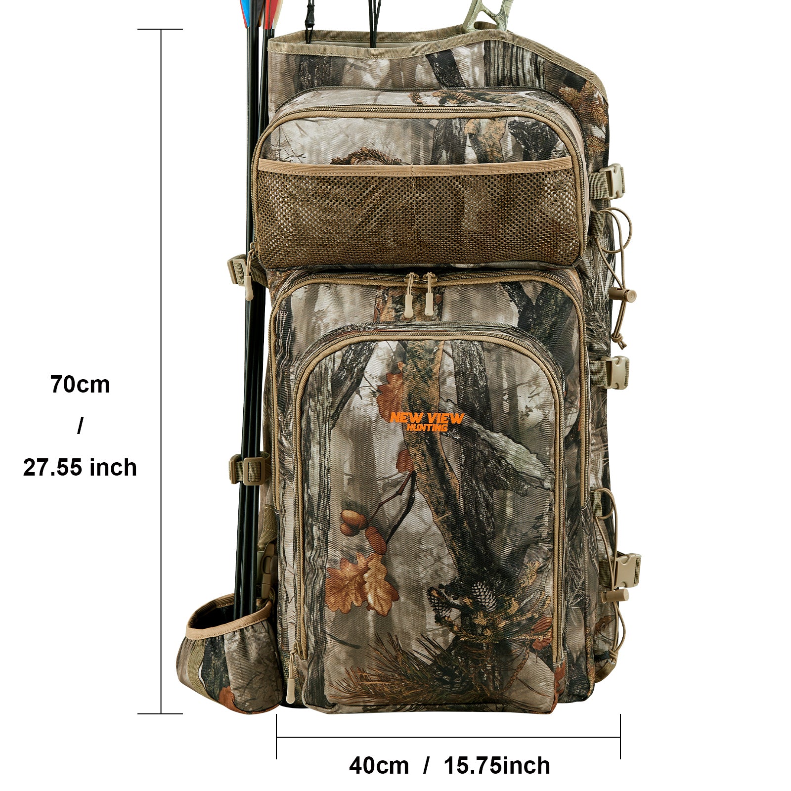 the size of this backpack. it fits most bows