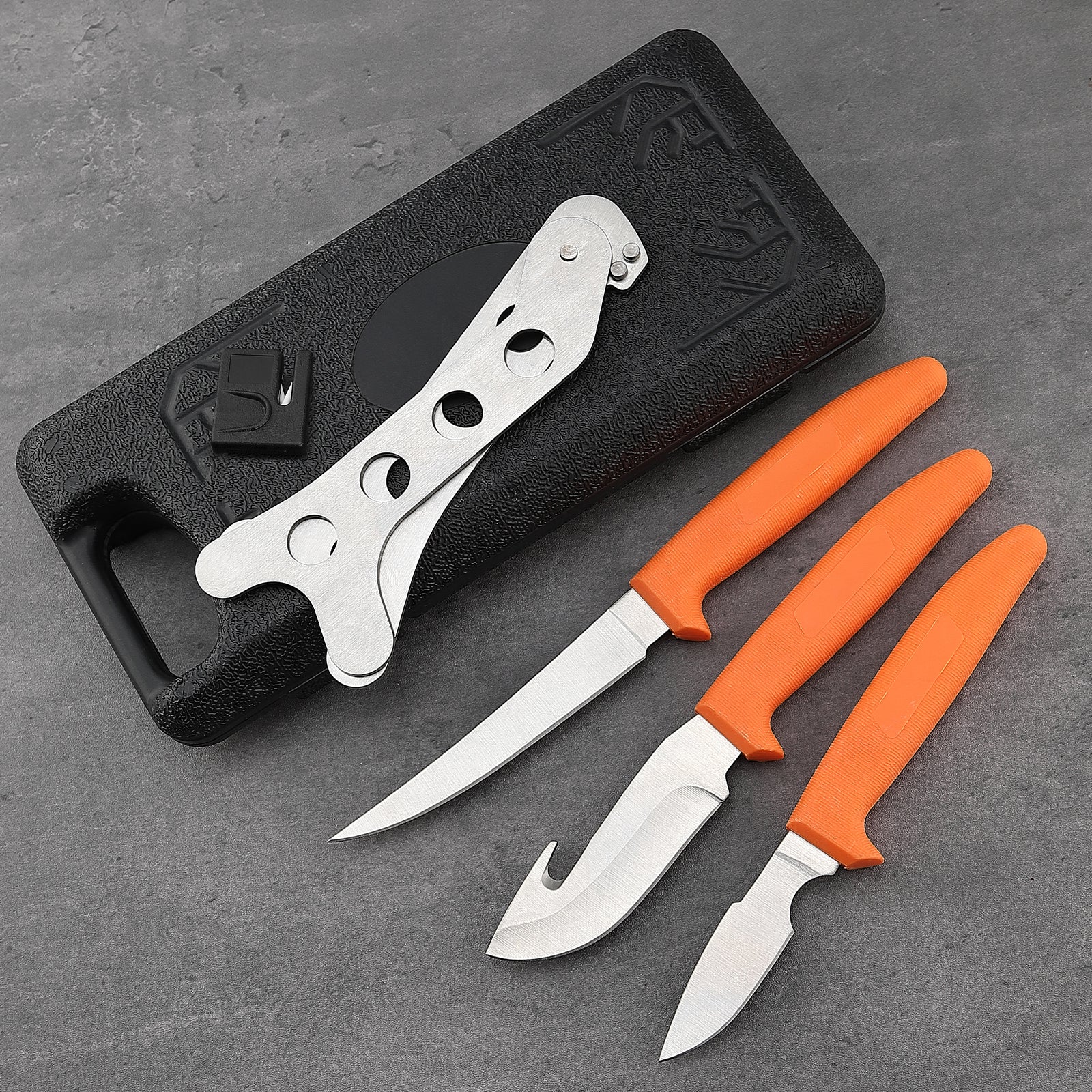 Deer Processing Hunting Knife Set, 7-Piece Game Field Dressing Kit – New View Hunting Deer Processing Hunting Knife Set, 7-Piece Game Field Dressing Kit – New View Hunting