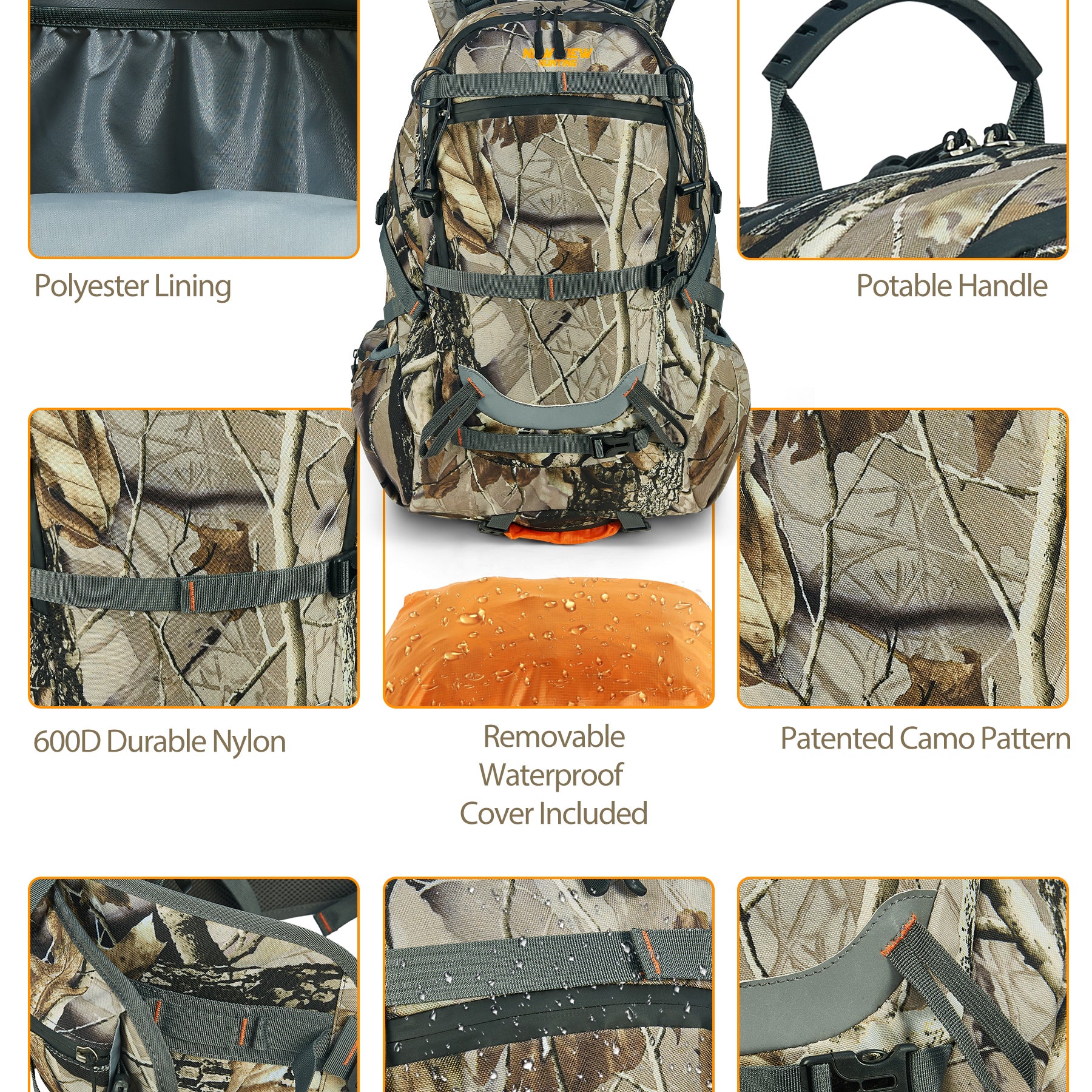 35L hunting backpack-features