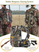 35L hunting backpack-rifle holder-bow holder