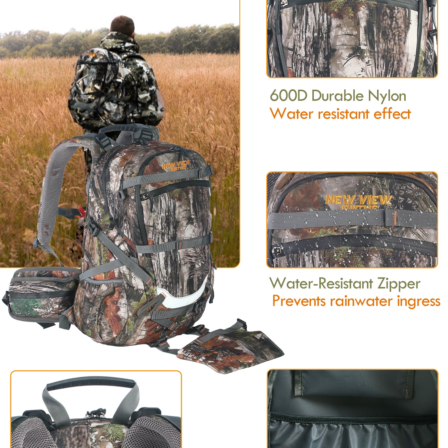 35L hunting backpack-features